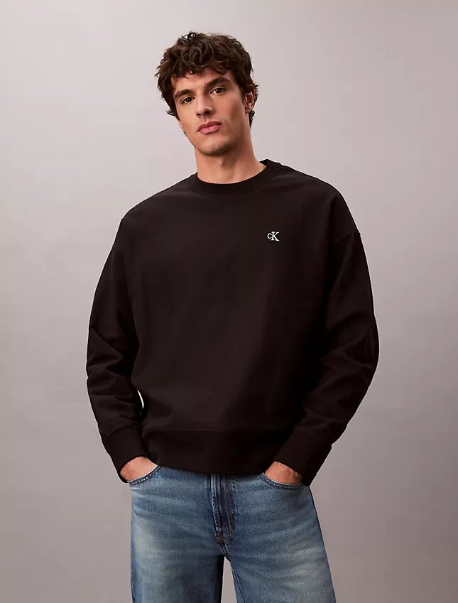Hochwertiges Sweatshirt aus Frottee mit lockerer Passform Hochwertiges Sweatshirt aus Frottee mit lockerer Passform