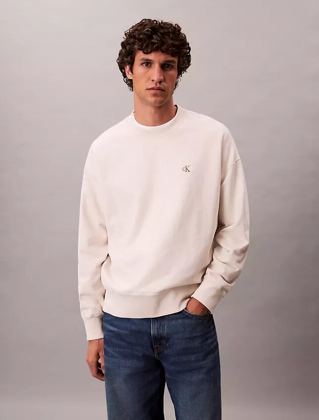Hochwertiges Sweatshirt aus Frottee mit lockerer Passform Hochwertiges Sweatshirt aus Frottee mit lockerer Passform