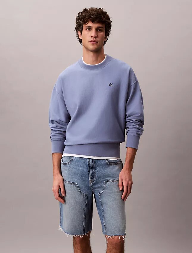 Hochwertiges Sweatshirt aus Frottee mit lockerer Passform Hochwertiges Sweatshirt aus Frottee mit lockerer Passform