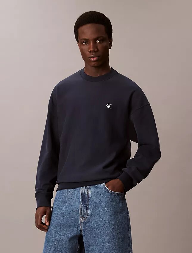 Hochwertiges Sweatshirt aus Frottee mit lockerer Passform Hochwertiges Sweatshirt aus Frottee mit lockerer Passform