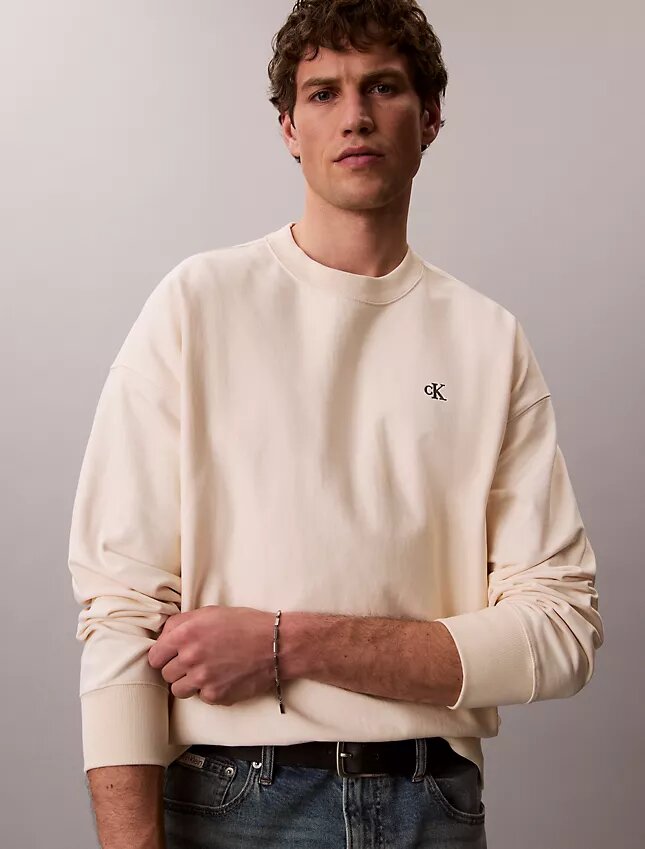 Hochwertiges Sweatshirt aus Frottee mit lockerer Passform Hochwertiges Sweatshirt aus Frottee mit lockerer Passform