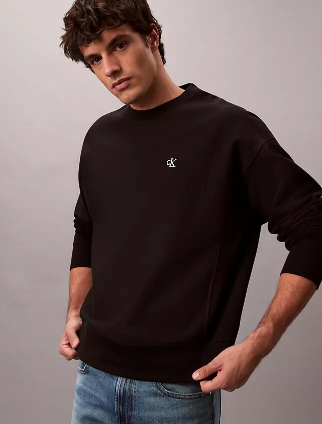 Hochwertiges Sweatshirt aus Frottee mit lockerer Passform Hochwertiges Sweatshirt aus Frottee mit lockerer Passform