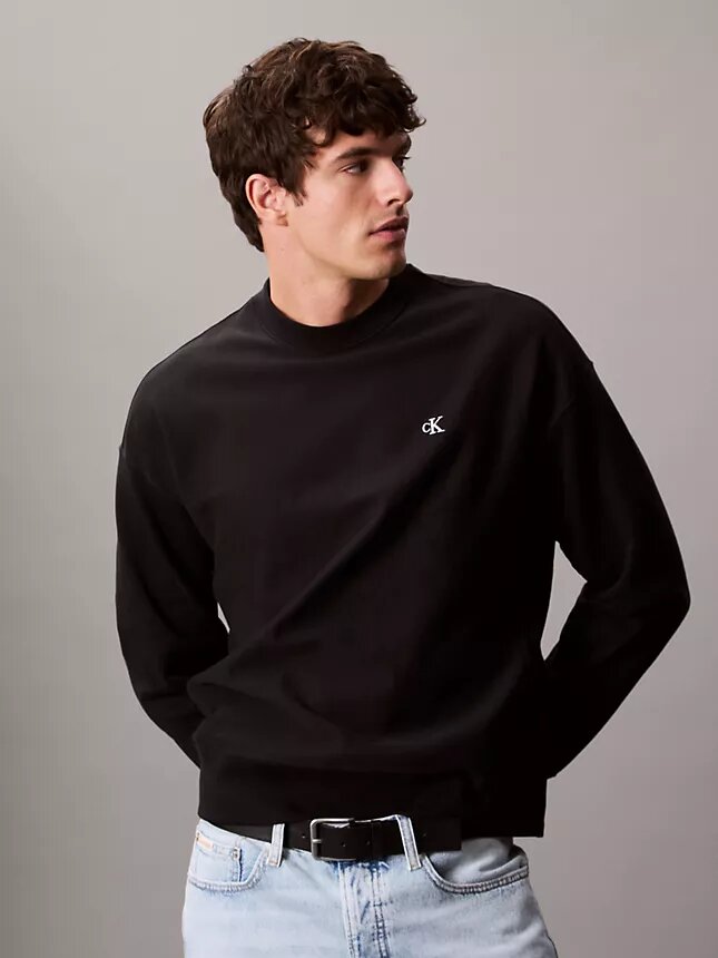 Hochwertiges Sweatshirt aus Frottee mit lockerer Passform Hochwertiges Sweatshirt aus Frottee mit lockerer Passform