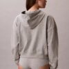 Hoodie aus Baumwolljersey mit durchgehendem Reißverschluss und Logo Hoodie aus Baumwolljersey mit durchgehendem Reißverschluss und Logo