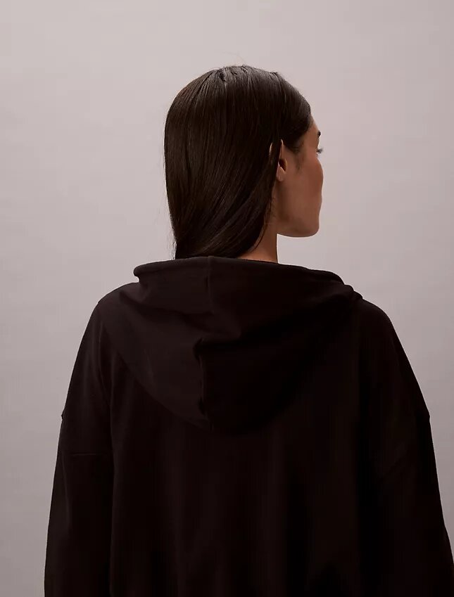 Hoodie aus Baumwolljersey mit durchgehendem Reißverschluss und Logo Hoodie aus Baumwolljersey mit durchgehendem Reißverschluss und Logo