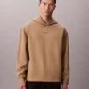 Hoodie aus Wollmischung mit Emblem-Logo