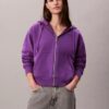 Hoodie mit Reißverschluss aus French Terry mit Archiv-Logo