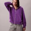 Hoodie mit Reißverschluss aus French Terry mit Archiv-Logo