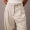 Hose aus plissiertem Wollgabardine-Mischgewebe Hose aus plissiertem Wollgabardine-Mischgewebe