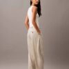 Hose aus plissiertem Wollgabardine-Mischgewebe Hose aus plissiertem Wollgabardine-Mischgewebe