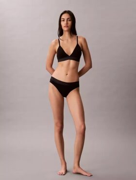 Icon Baumwoll-Modal-Bikini mit Metallic-Effekt