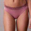 Icon Baumwoll-Modal-Bikini mit Metallic-Effekt