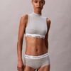 Icon Baumwoll-Modal-Bralette mit leichtem Futter und Stehkragen