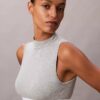 Icon Baumwoll-Modal-Bralette mit leichtem Futter und Stehkragen