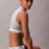 Icon Baumwoll-Modal-Bralette mit leichtem Futter und Stehkragen