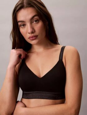 Icon Baumwoll-Modal-Bralette mit Metallic-Effekt und leichtem Futter