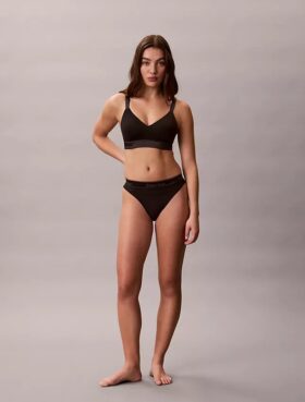 Icon Baumwoll-Modal-Bralette mit Metallic-Effekt und leichtem Futter