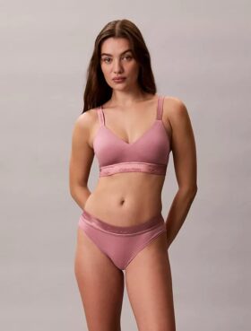 Icon Baumwoll-Modal-Bralette mit Metallic-Effekt und leichtem Futter