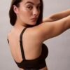 Icon Baumwoll-Modal-Bralette mit Metallic-Effekt und leichtem Futter
