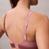 Icon Baumwoll-Modal-Bralette mit Metallic-Effekt und leichtem Futter
