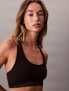 Icon Baumwoll-Modal-Bralette mit Metallic-Effekt, Unlined