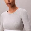 Icon Baumwoll-Modal, leicht gefüttert, Langarm-T-Shirt-Bralette