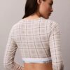 Icon Baumwoll-Modal, leicht gefüttert, Langarm-T-Shirt-Bralette