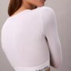 Icon Baumwoll-Modal, leicht gefüttert, Langarm-T-Shirt-Bralette