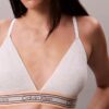 Icon Baumwoll-Modal-Streifen Leicht gefütterter Triangel-Bralette