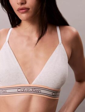 Icon Baumwoll-Modal-Streifen Leicht gefütterter Triangel-Bralette