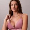 Icon Baumwolle-Modal-Metallic-Triangel-Bralette mit leichtem Futter