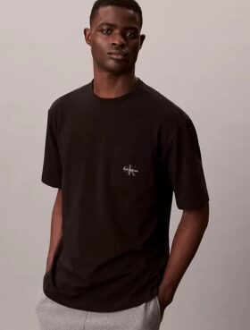 Icon Cotton Stretch Monologo-Schlaf-T-Shirt