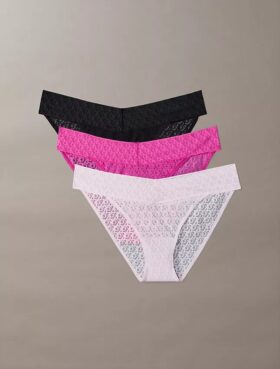 Icon Logo Lace 3er-Pack Bikini mit niedriger Leibhöhe