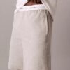 Icon Schlafshorts aus Baumwoll-Frottee