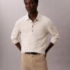 Jacquard-Polo-Pullover in lockerer Passform