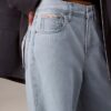 Jeans aus Leinenmischung mit weitem Bein Jeans aus Leinenmischung mit weitem Bein