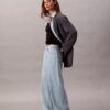 Jeans aus Leinenmischung mit weitem Bein Jeans aus Leinenmischung mit weitem Bein
