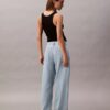 Jeans aus Leinenmischung mit weitem Bein Jeans aus Leinenmischung mit weitem Bein