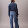 Jeans aus Leinenmischung mit weitem Bein Jeans aus Leinenmischung mit weitem Bein