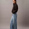 Jeans aus Lyocell-Mischung mit weitem Bein Jeans aus Lyocell-Mischung mit weitem Bein