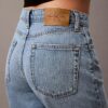 Jeans aus Lyocell-Mischung mit weitem Bein Jeans aus Lyocell-Mischung mit weitem Bein