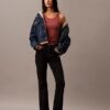 Jeans mit mittlerer Leibhöhe und ausgestelltem Schnitt
