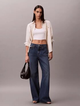 Jeans mit weitem Bein