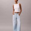 Jeans mit weitem Bein Jeans mit weitem Bein