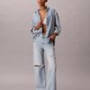 Jeans mit weitem Bein Jeans mit weitem Bein