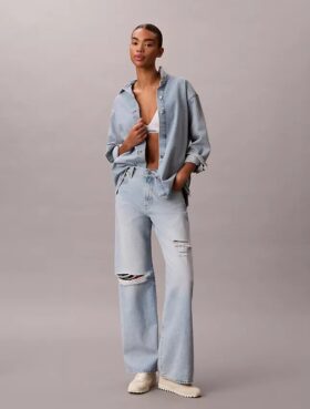 Jeans mit weitem Bein