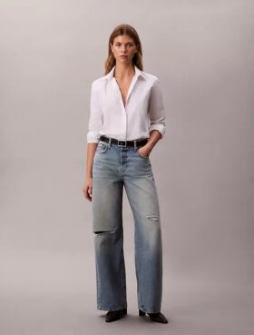 Jeans mit weitem Bein