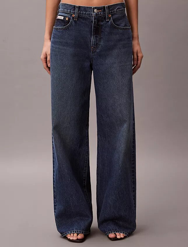 Jeans mit weitem Bein Jeans mit weitem Bein