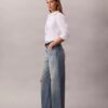 Jeans mit weitem Bein