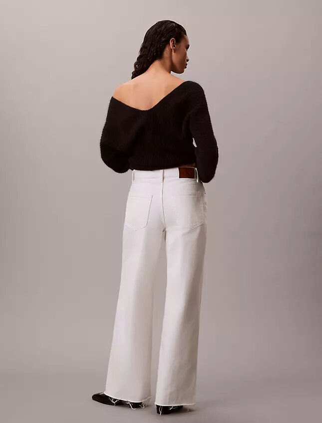 Jeans mit weitem Bein Jeans mit weitem Bein